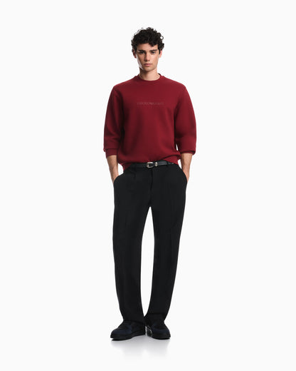 Sweatshirt Essential in cotton double jersey