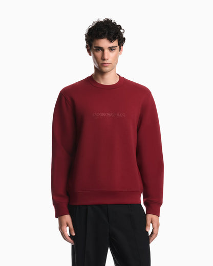 Sweatshirt Essential in cotton double jersey