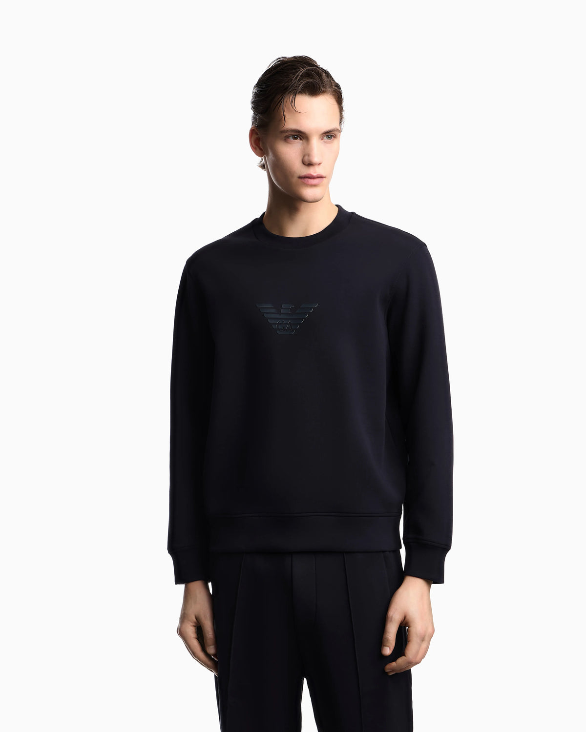 Sweatshirt Essential in cotton double jersey