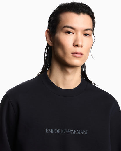 Sweatshirt Essential in cotton double jersey