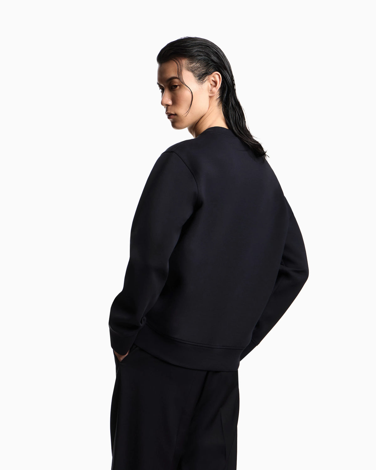 Sweatshirt Essential in cotton double jersey