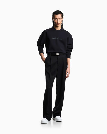 Sweatshirt Essential in cotton double jersey