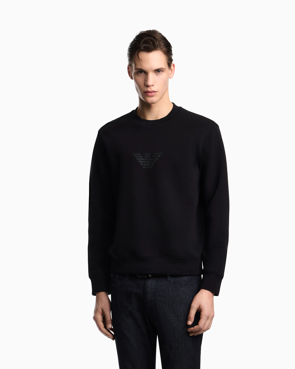 Sweatshirt Essential in cotton double jersey