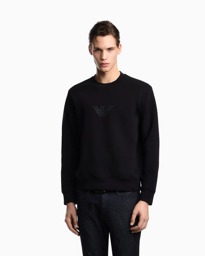 Sweatshirt Essential in cotton double jersey