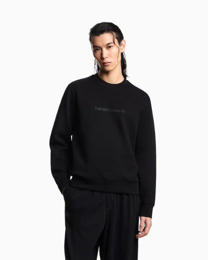 Sweatshirt Essential in cotton double jersey