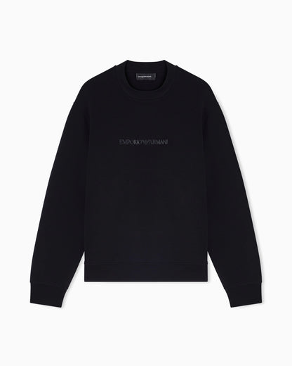 Sweatshirt Essential in cotton double jersey