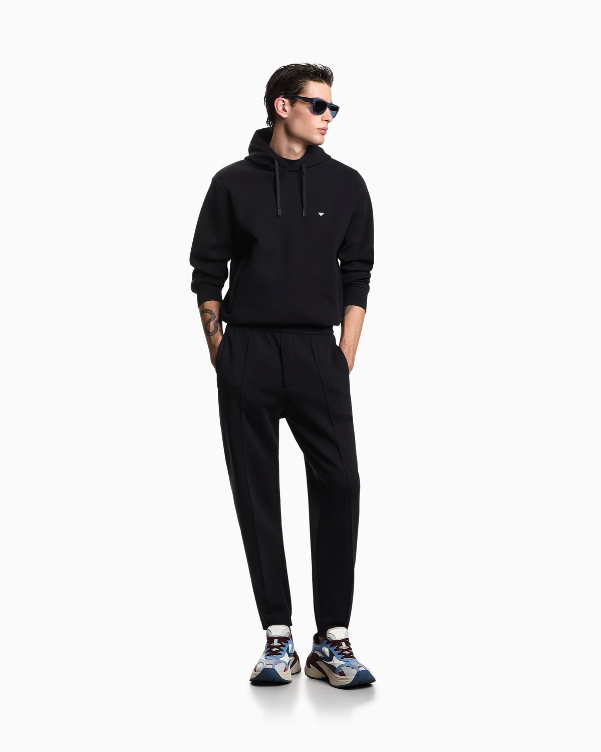 Double jersey joggers with side zip pockets Essential