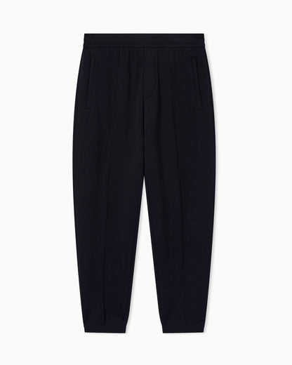 Double jersey joggers with side zip pockets Essential