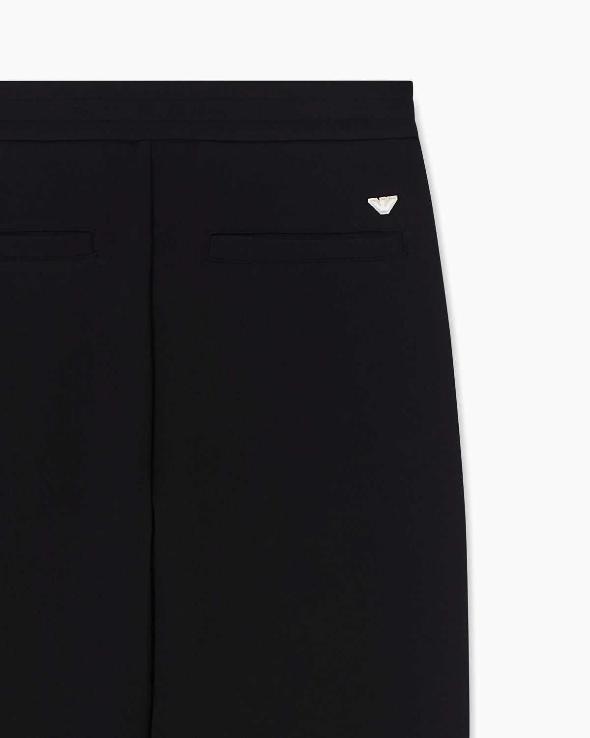 Double jersey trousers with ribs