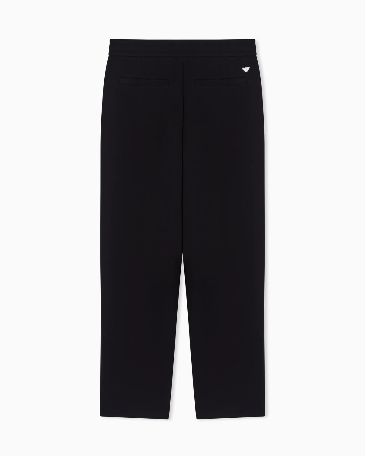 Double jersey trousers with ribs