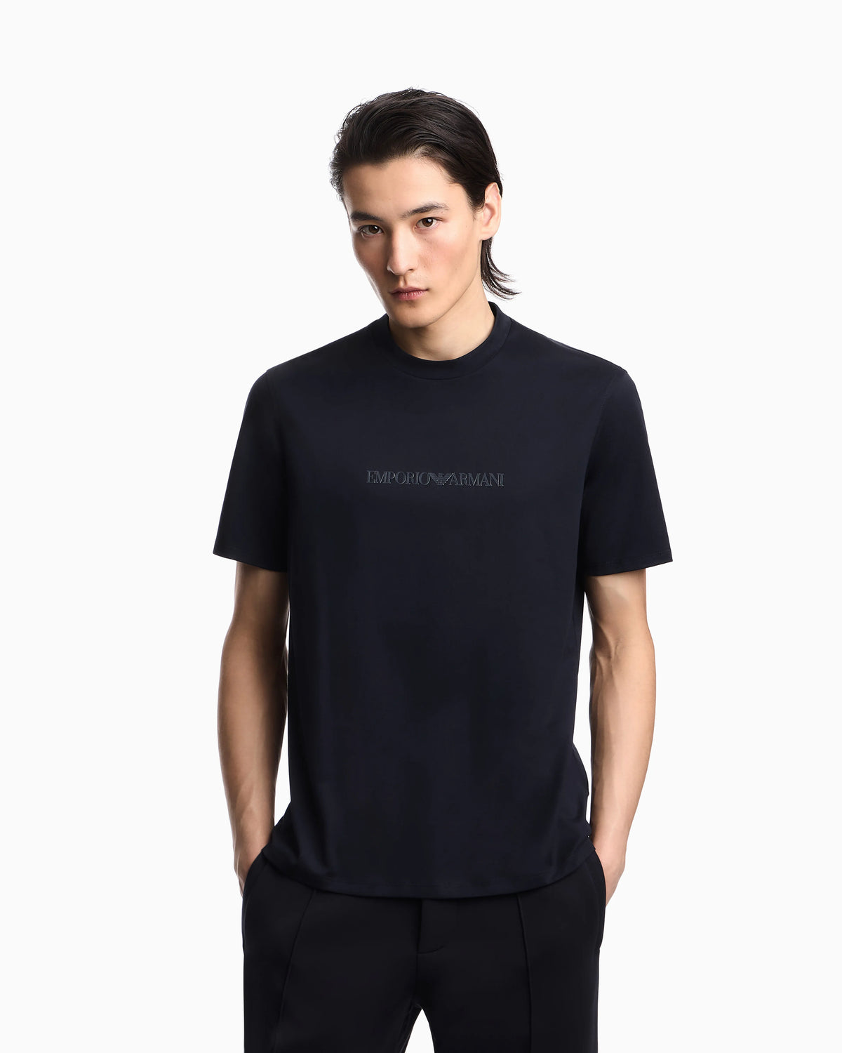 T-shirt Essential slim fit in pima cotton jersey