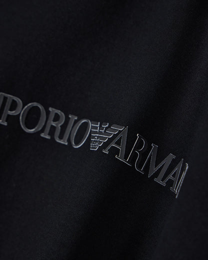 Slim-fit Pima jersey jumper with printed logo