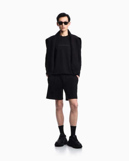 Slim-fit Pima jersey jumper with printed logo
