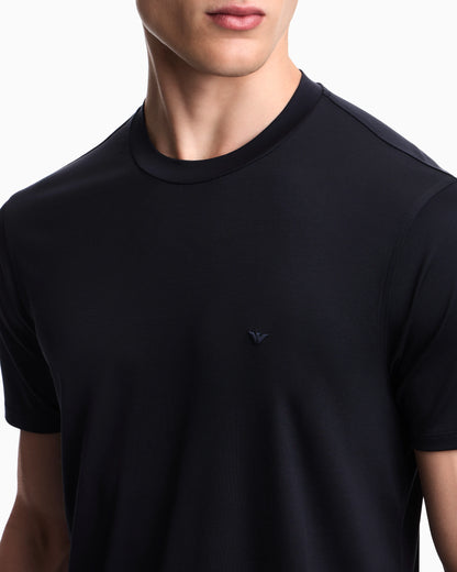 Plain-knit virgin wool jumper