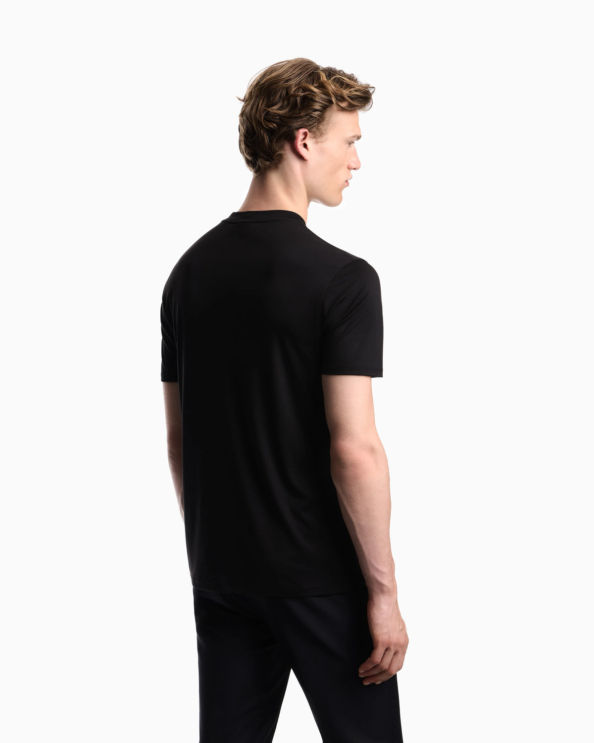 Plain-knit virgin wool jumper