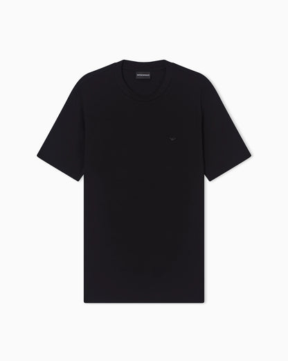 Plain-knit virgin wool jumper