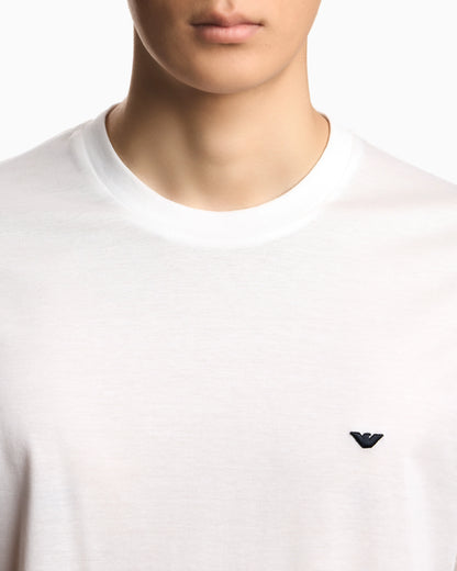 Jersey t-shirt with embroidery in lyocell-blend Essential