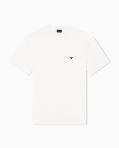Jersey t-shirt with embroidery in lyocell-blend Essential