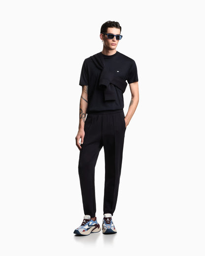 Jersey t-shirt with embroidery in lyocell-blend Essential