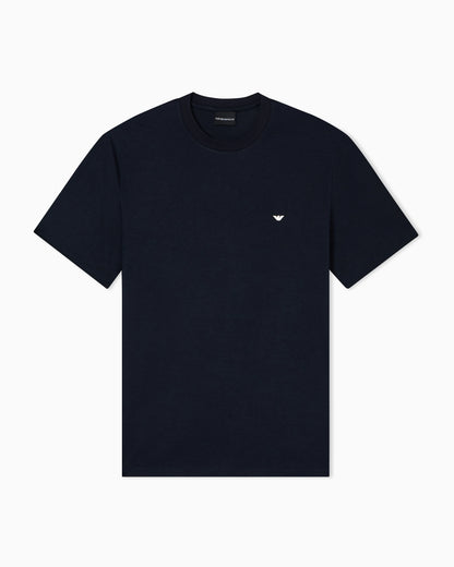 Jersey t-shirt with embroidery in lyocell-blend Essential