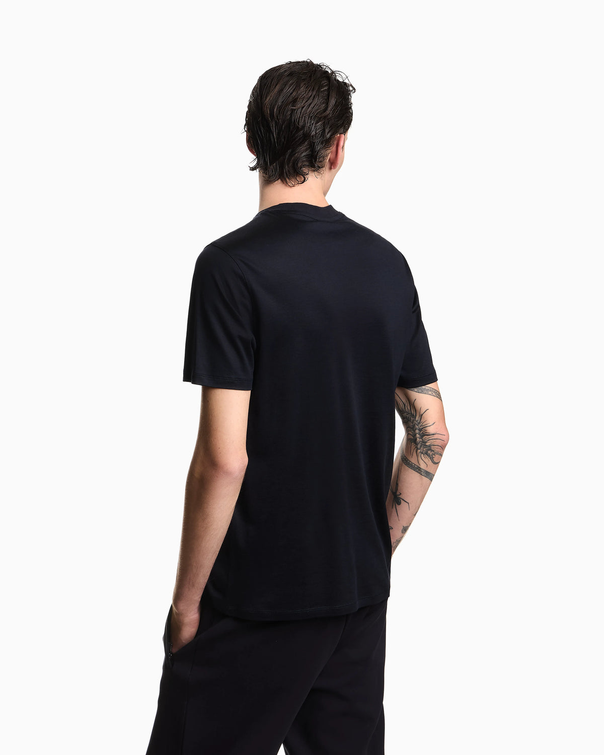 Jersey t-shirt with embroidery in lyocell-blend Essential