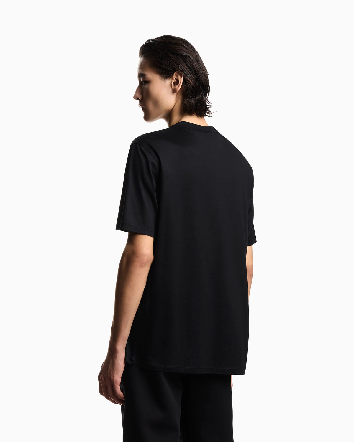 Jersey t-shirt with embroidery in lyocell-blend Essential