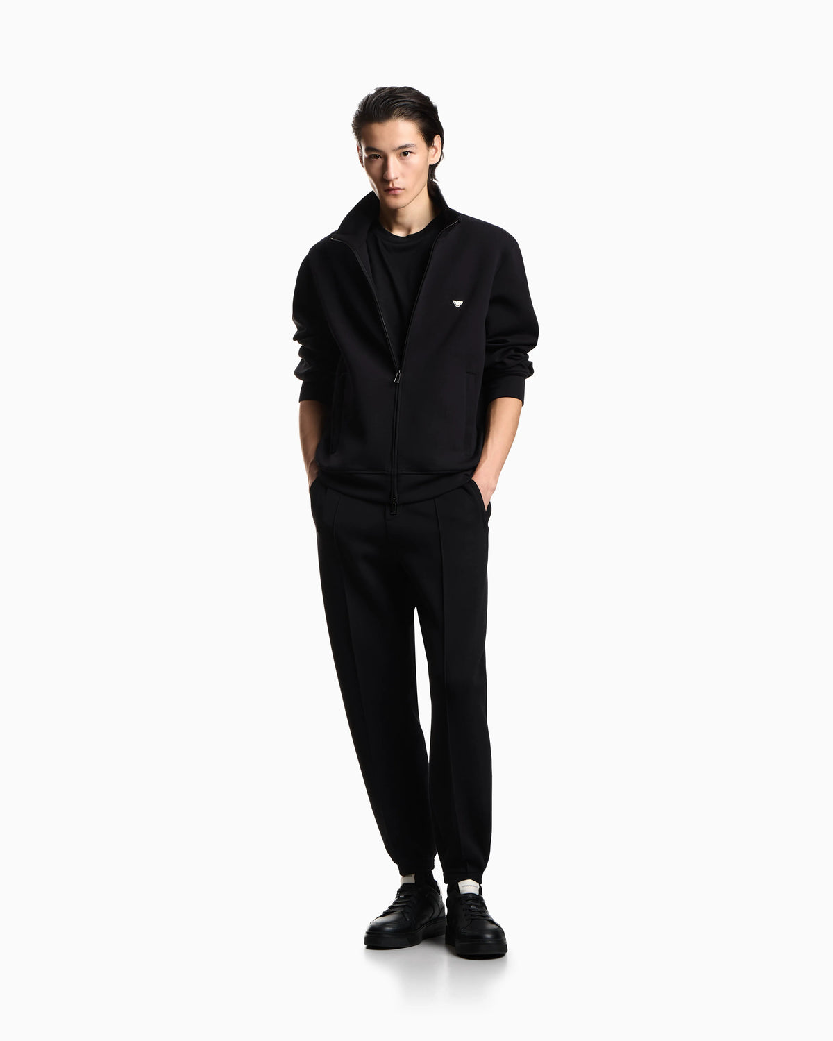 Jersey t-shirt with embroidery in lyocell-blend Essential