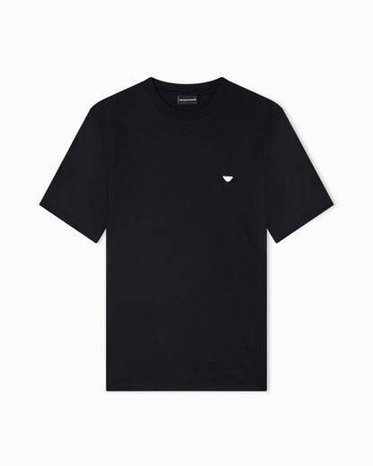 Jersey t-shirt with embroidery in lyocell-blend Essential