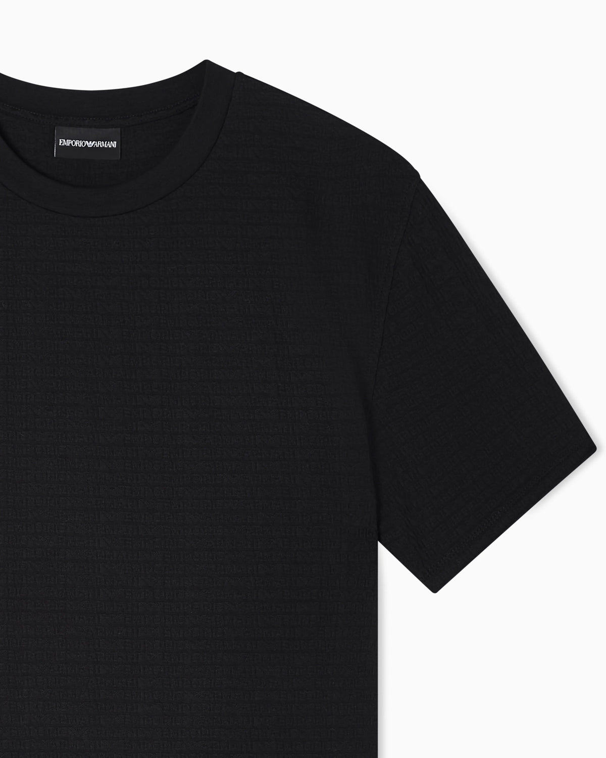 Jersey t-shirt in cotton jacquard with lettering Essential