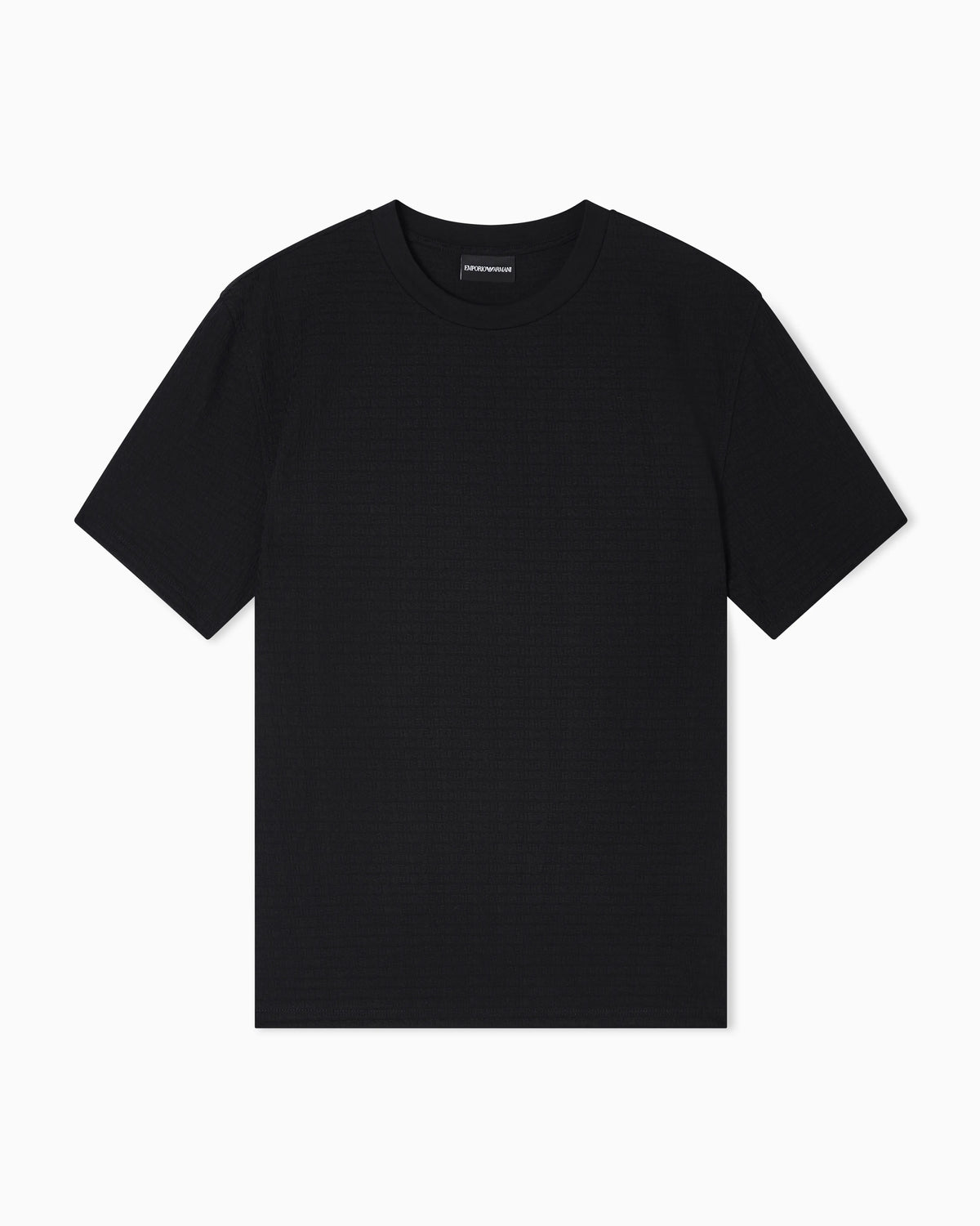 Jersey t-shirt in cotton jacquard with lettering Essential