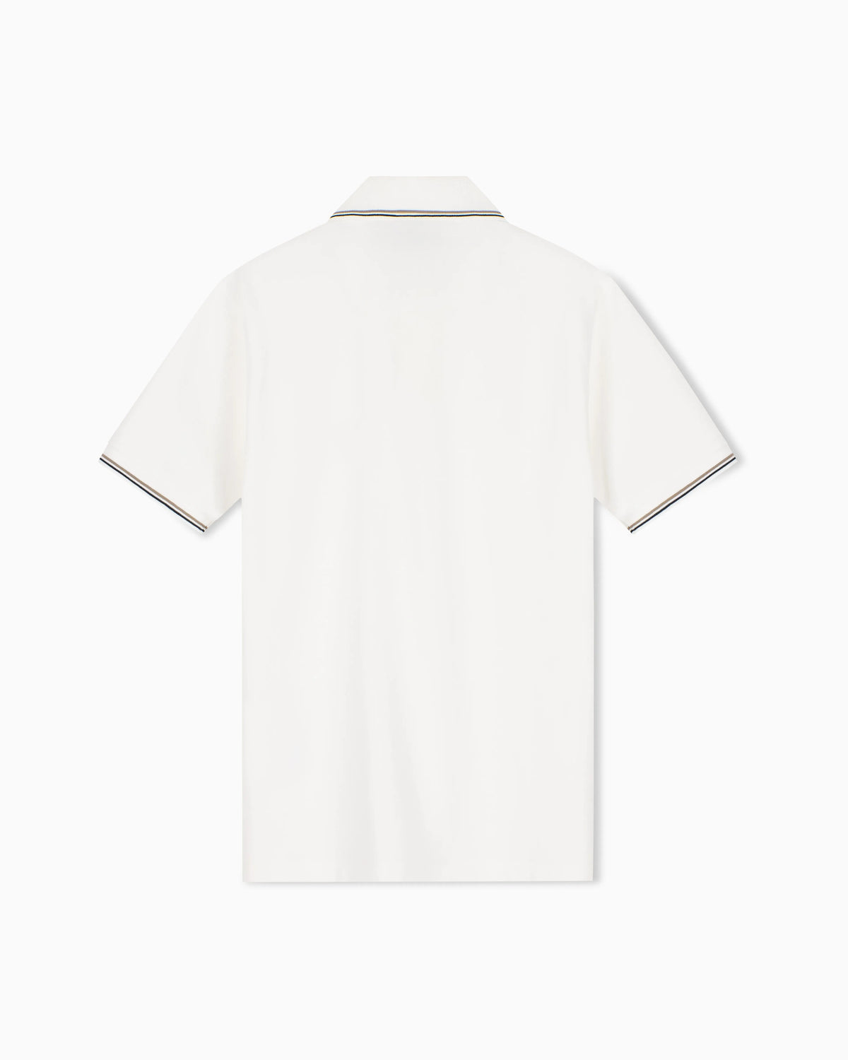 Slim-fit stretch piqué polo shirt with micro eagle