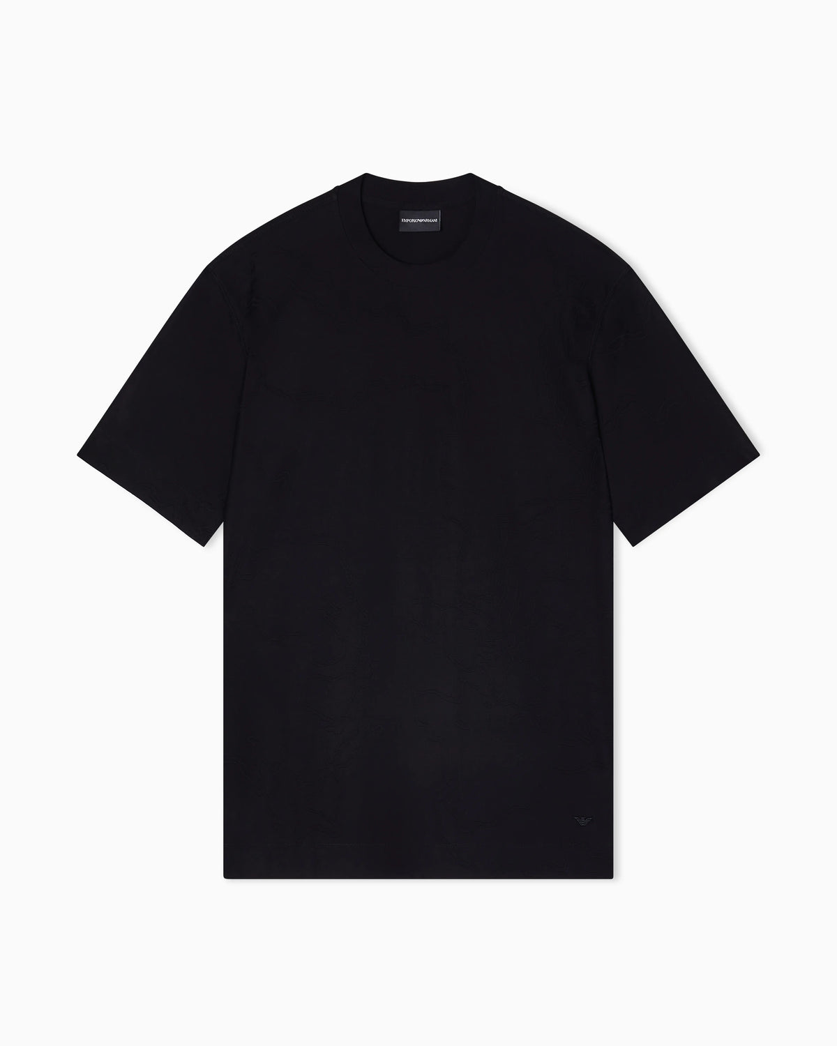 Jersey jacquard T-shirt with all-over motif