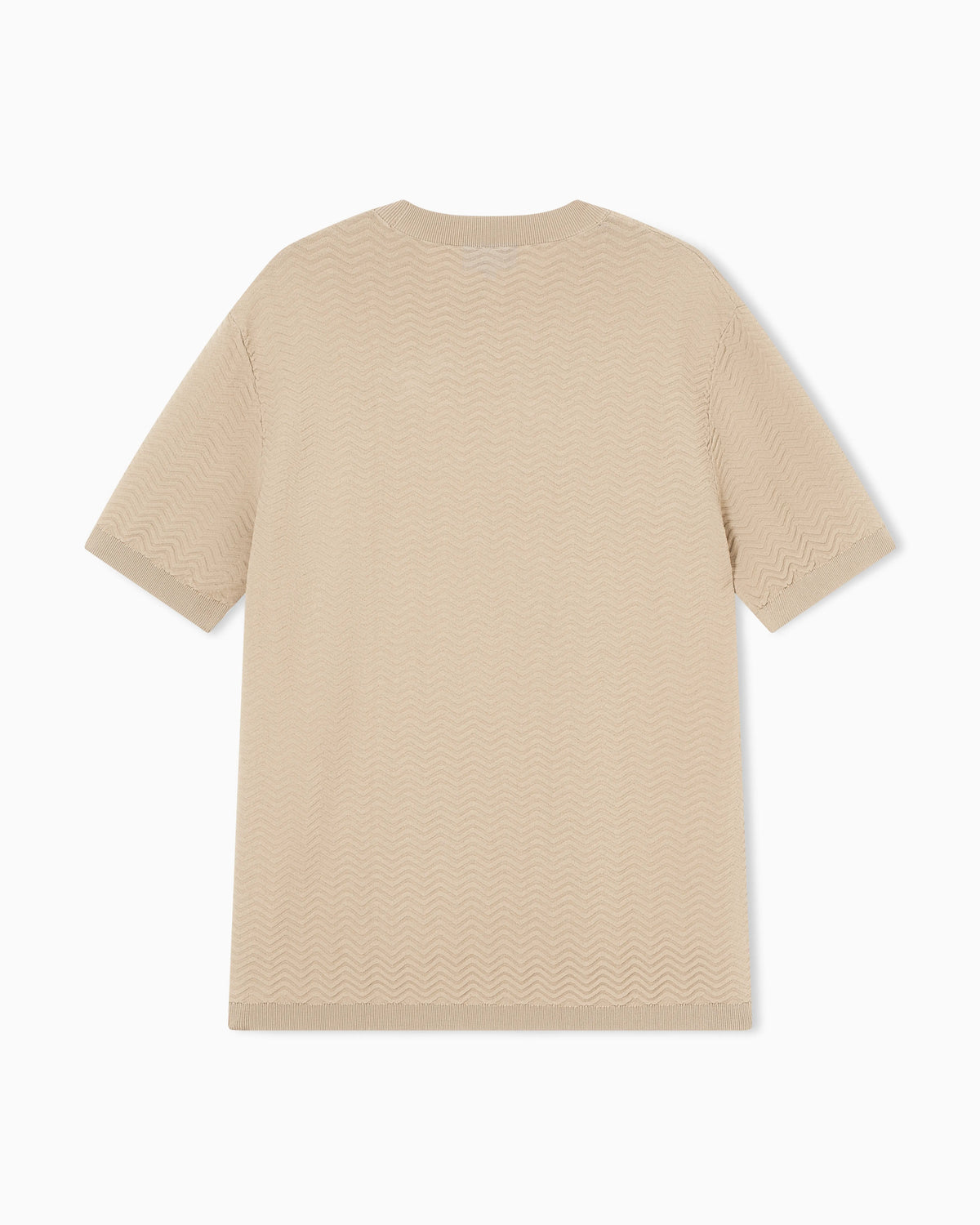 Icon viscose-blend chevron-stitch jumper