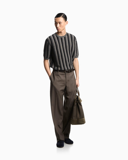 Jumper with two-toned jacquard motif