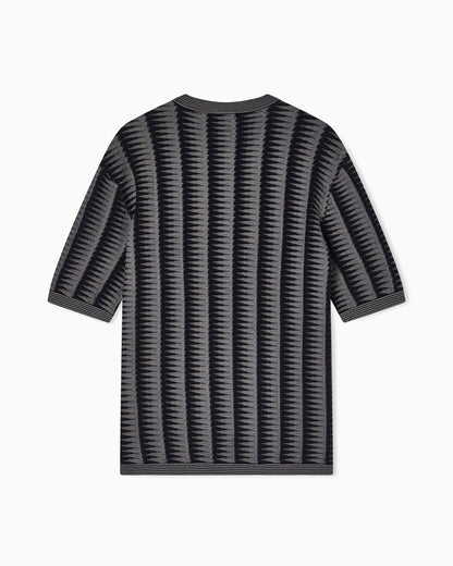 Jumper with two-toned jacquard motif