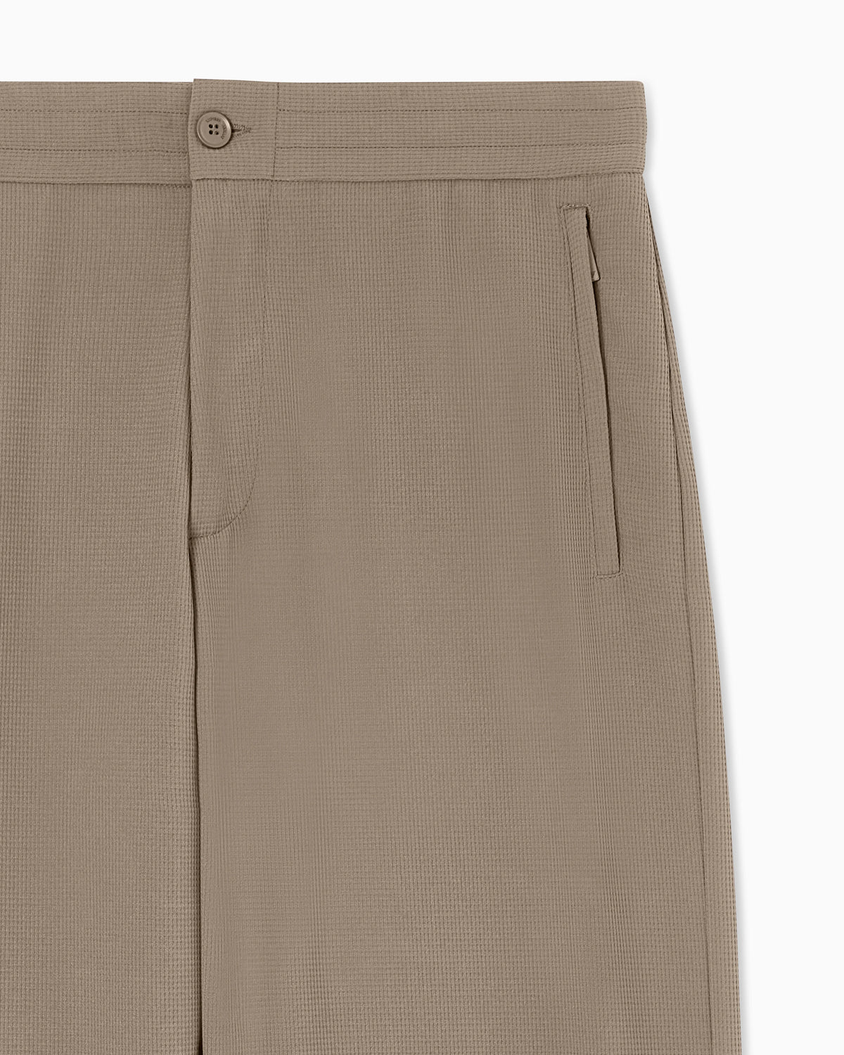 Icon 3D piqué-effect crêpe jersey trousers
