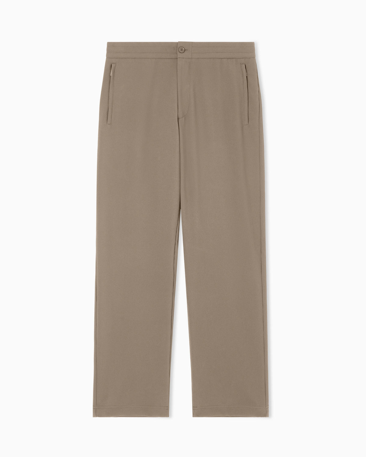 Icon 3D piqué-effect crêpe jersey trousers
