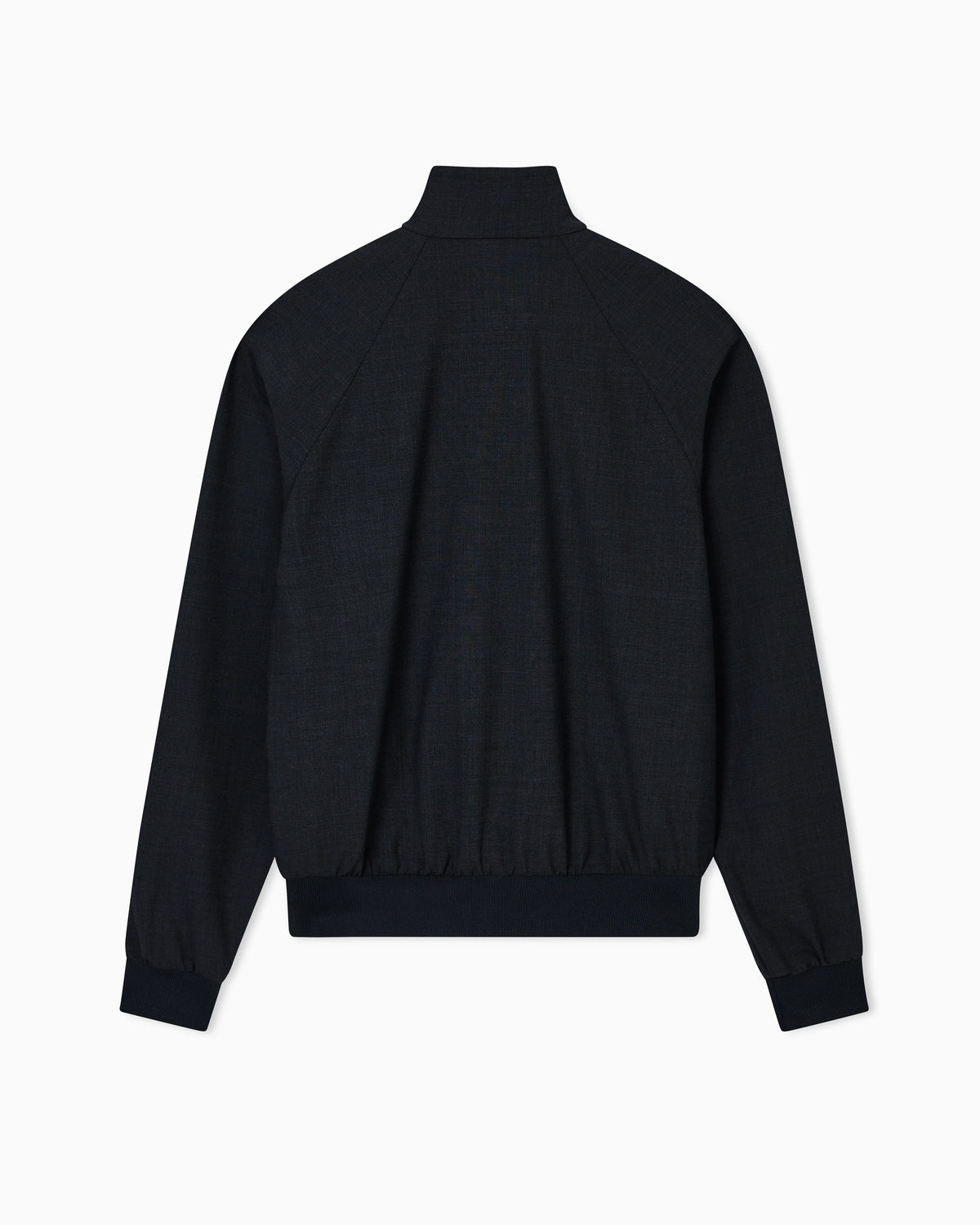 Icon full-zip blouson in stretch wool blend canvas
