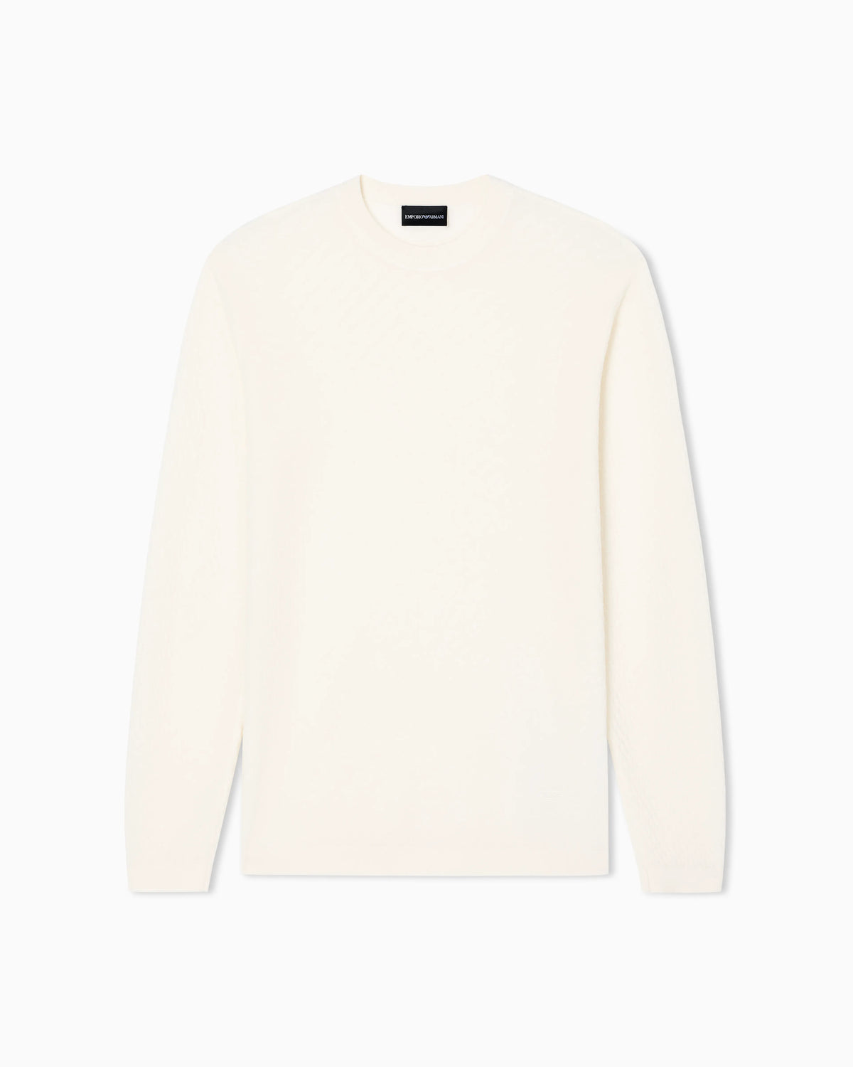 Virgin-wool jumper with a check motif