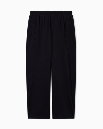 Jersey trousers with an elasticated waist