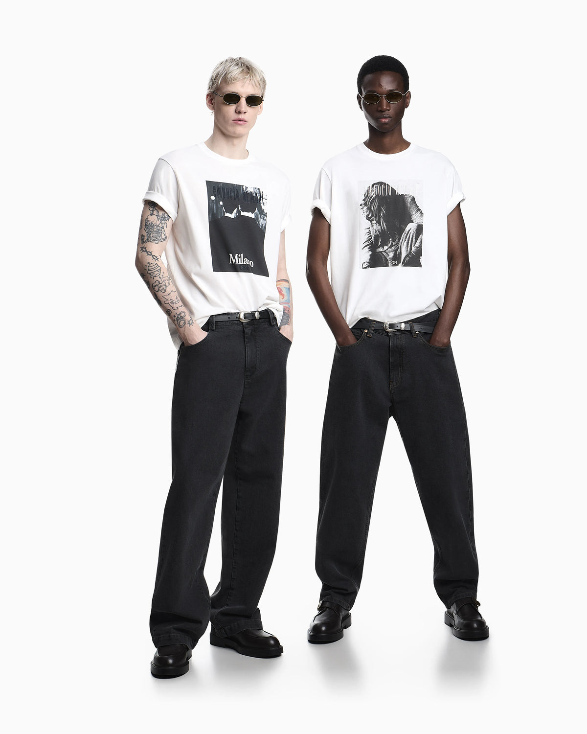 Icon jersey T-shirt with photographic print and embroidery