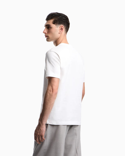 Icon jersey T-shirt with photographic print and embroidery