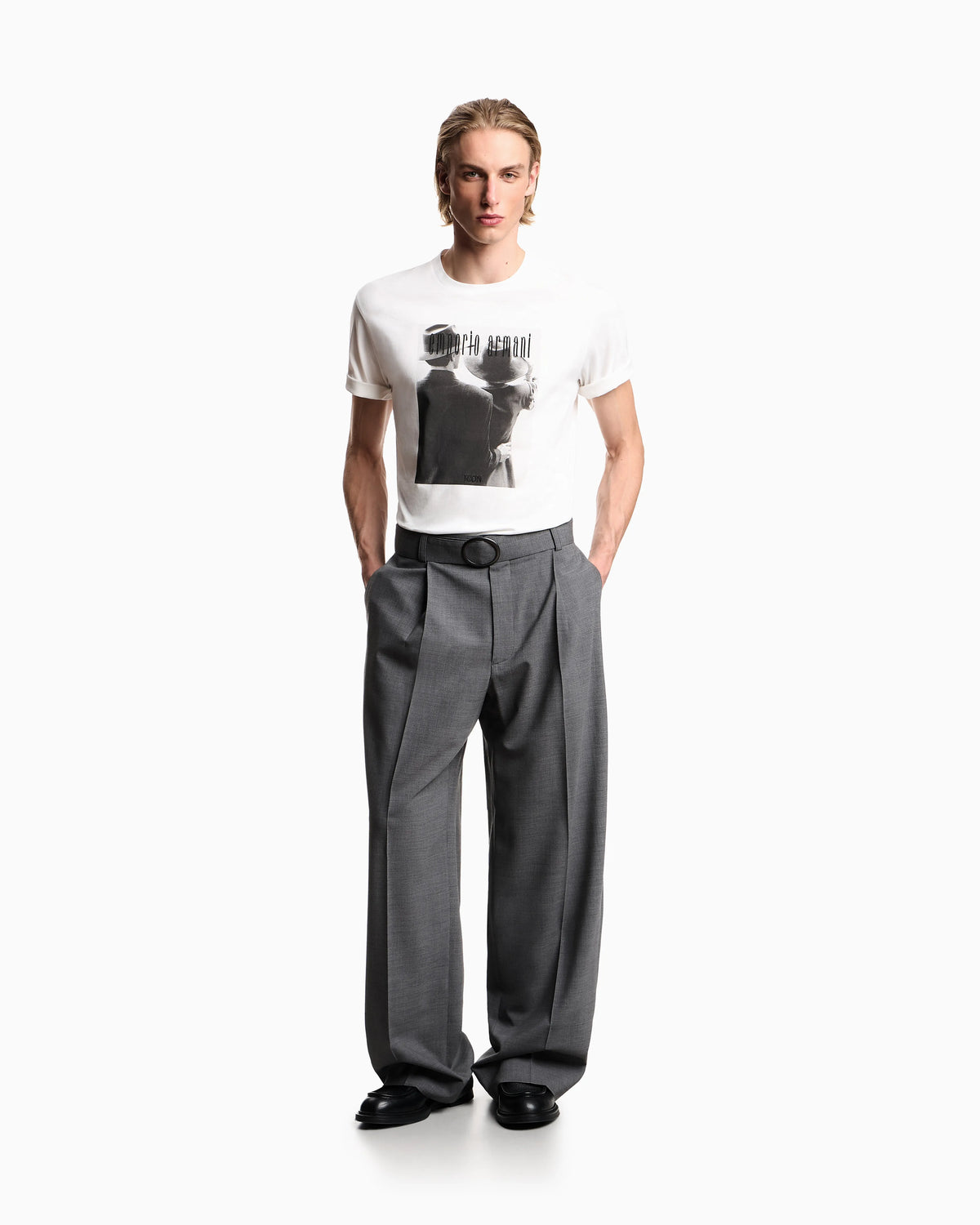 Icon jersey T-shirt with photographic print and embroidery