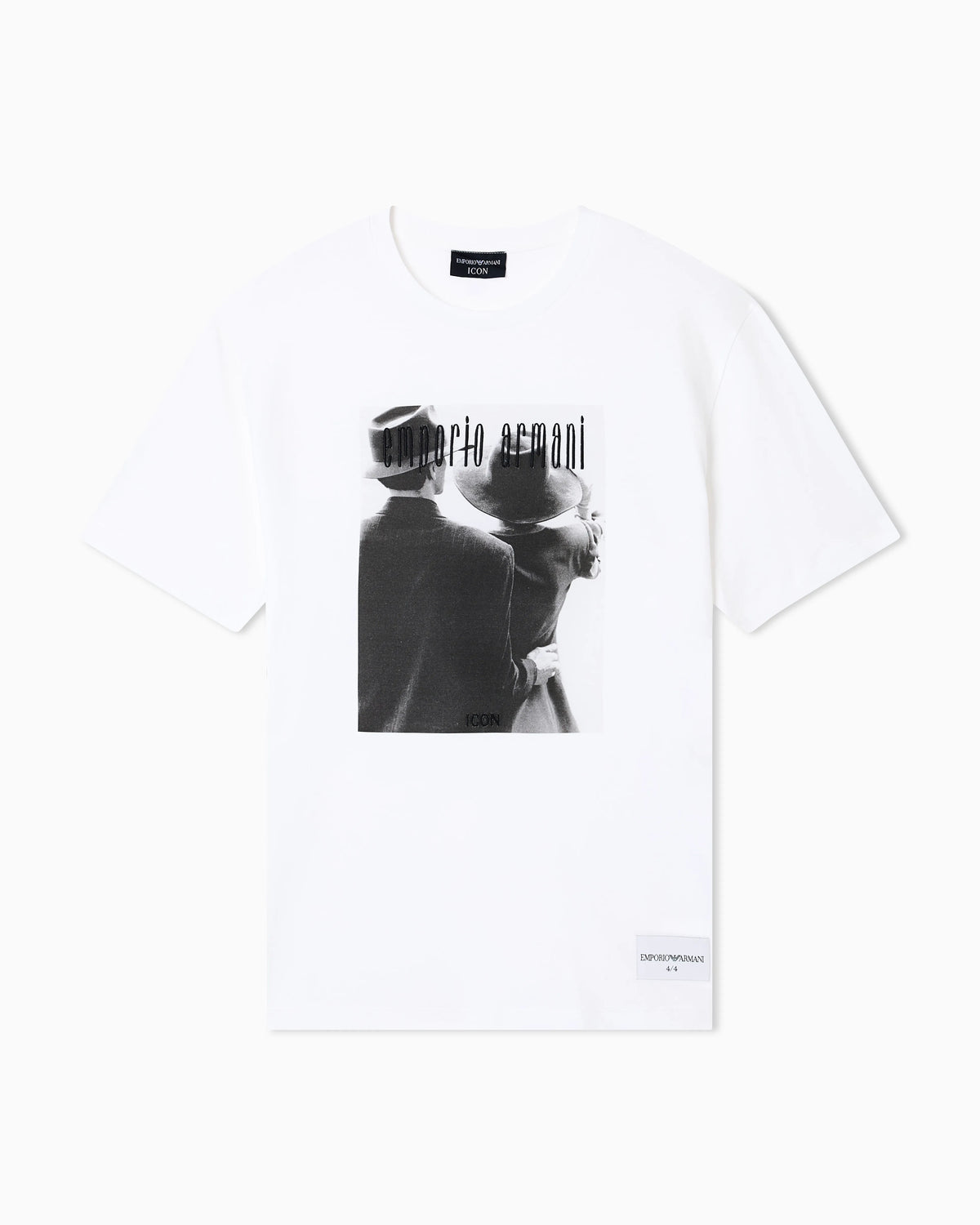 Icon jersey T-shirt with photographic print and embroidery