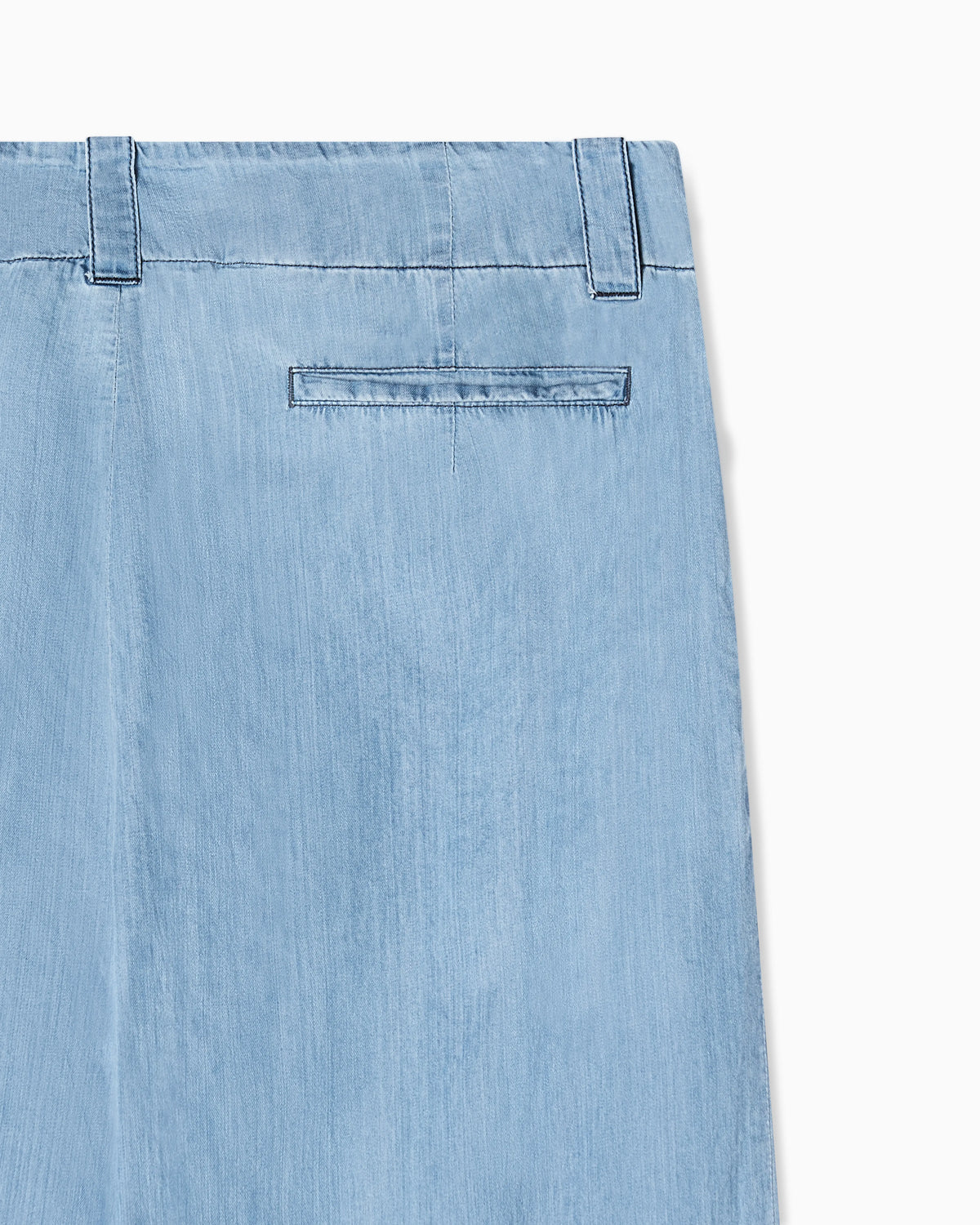 Icon lightweight denim wide-leg trousers