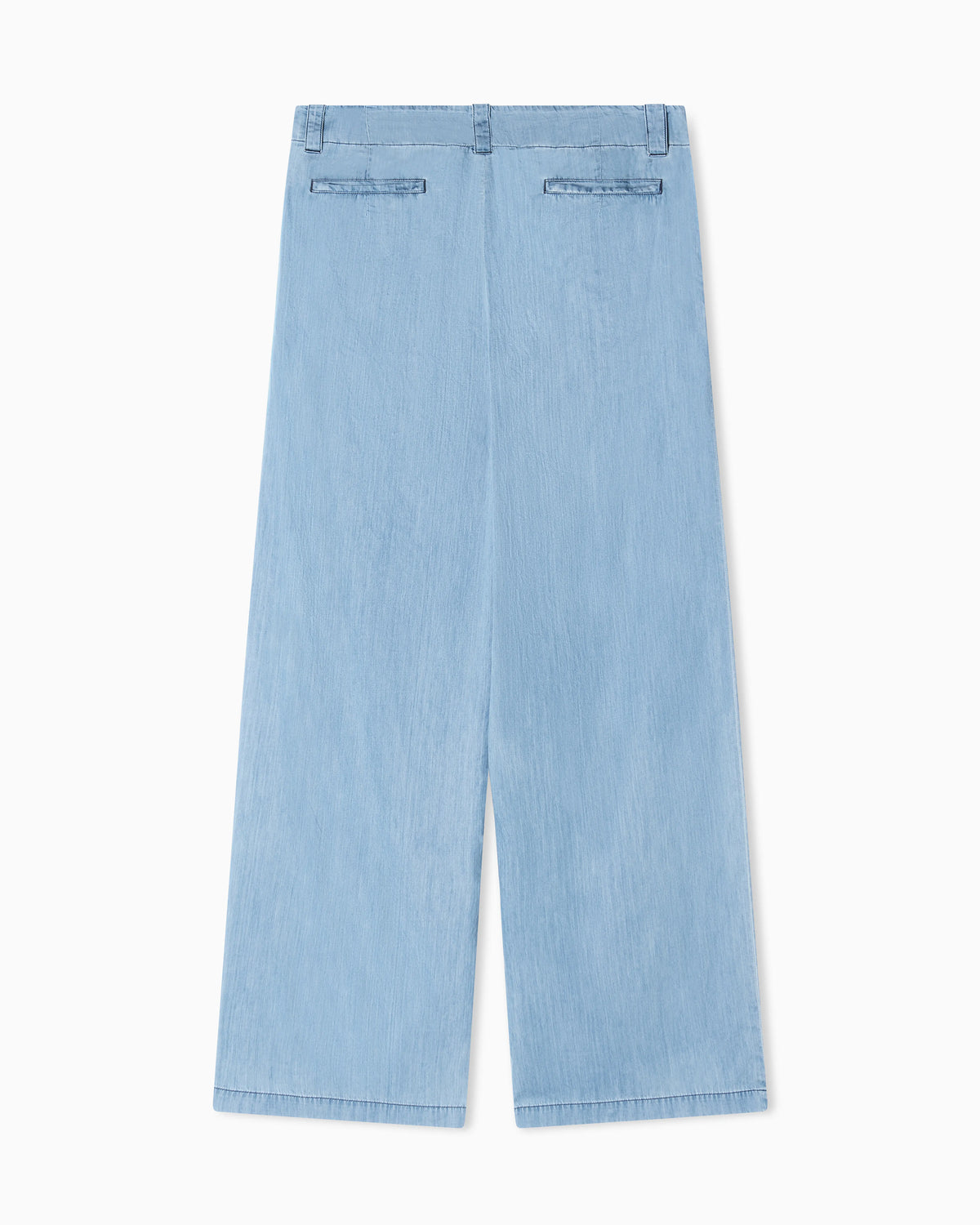Icon lightweight denim wide-leg trousers