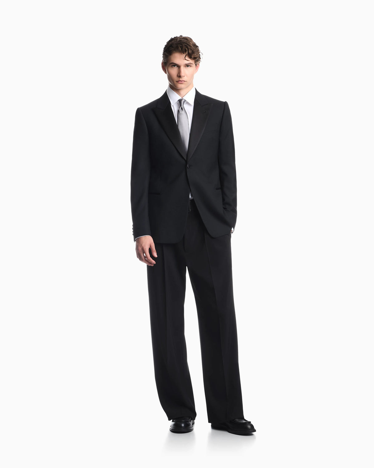 Trousers in stretch twill
