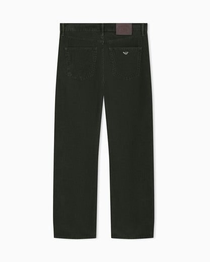 Regular fit five-pocket trousers in cotton corduroy
