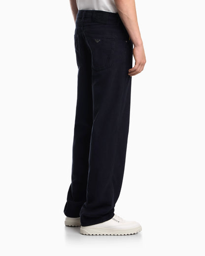 Regular fit five-pocket trousers in cotton corduroy