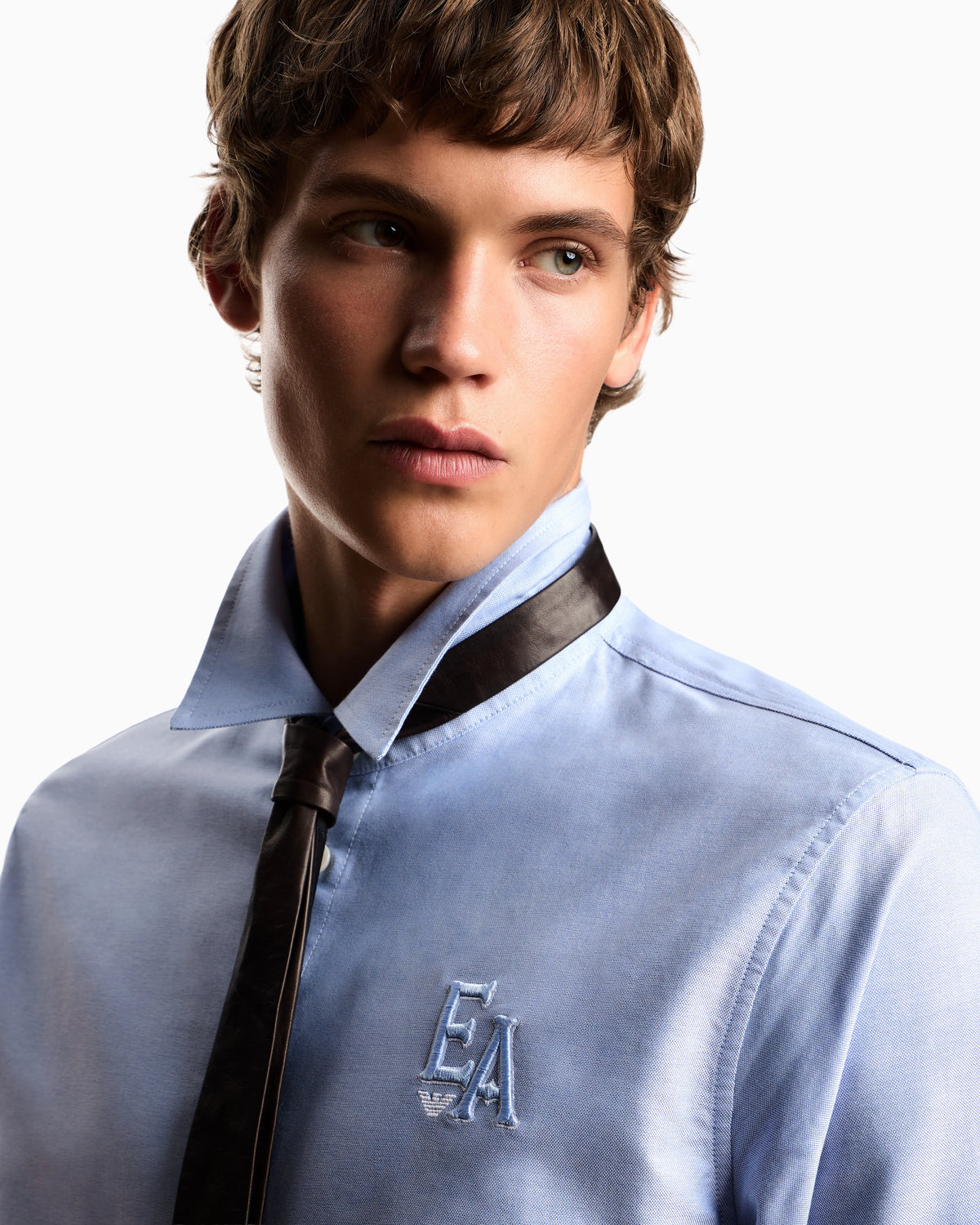Eagle Club cotton Oxford shirt with embroidery